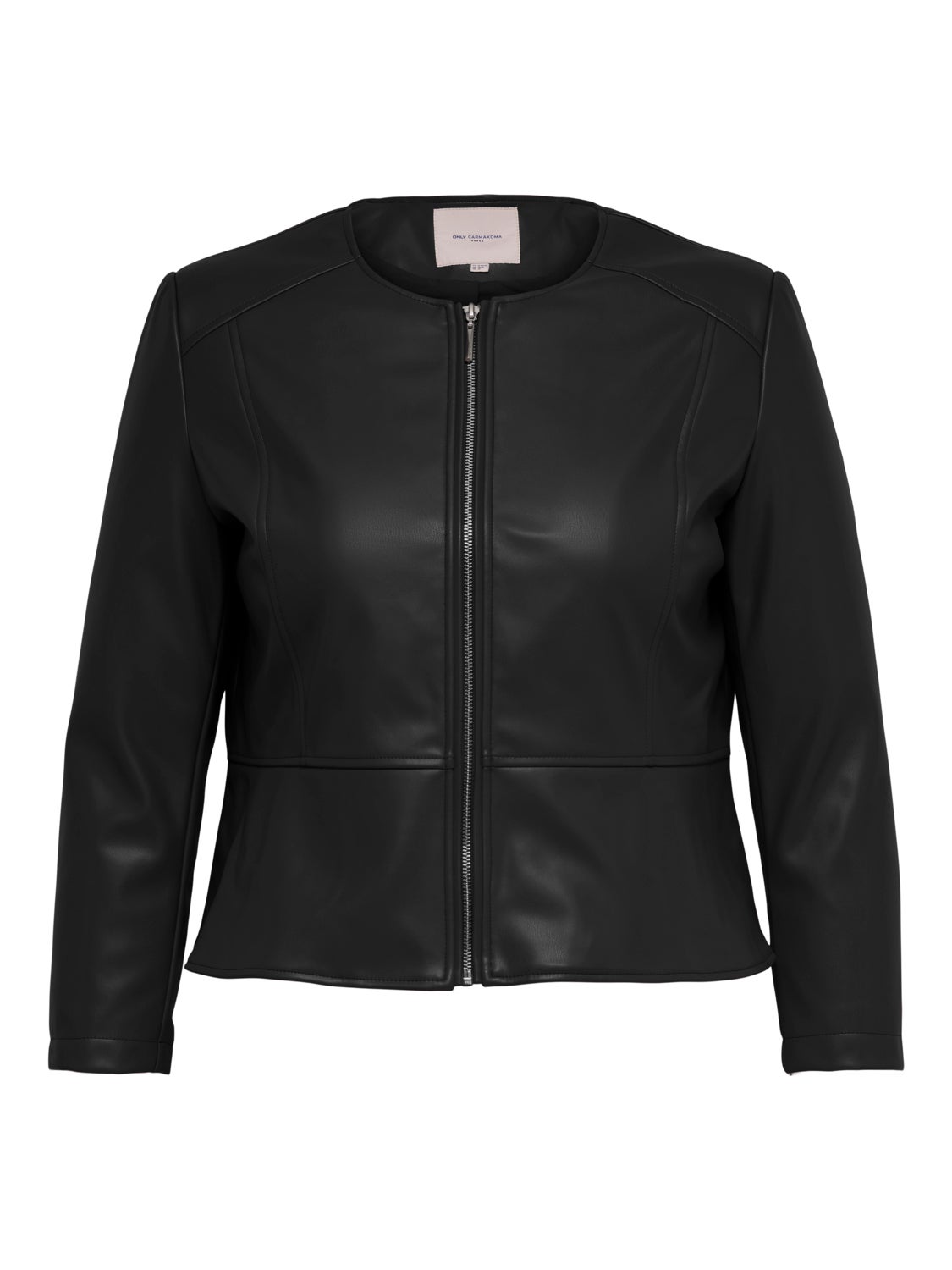 Curvy faux Leather Jacket
