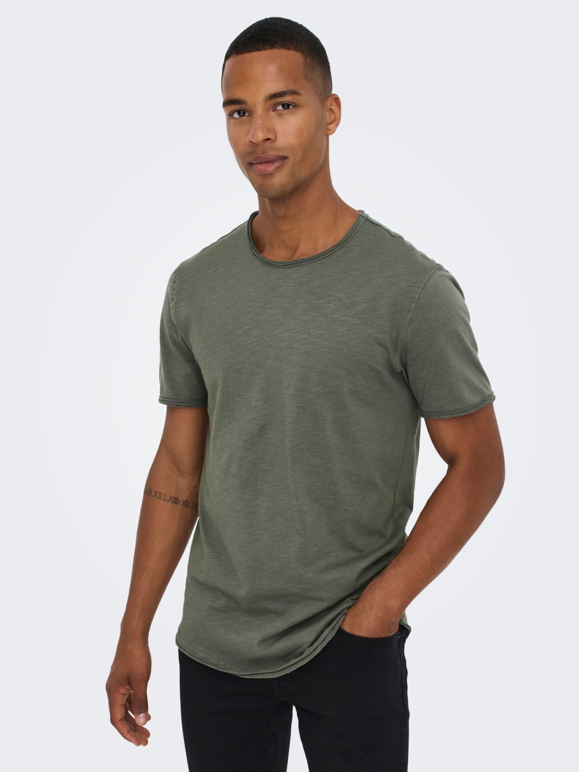Basic o-hals t-shirt