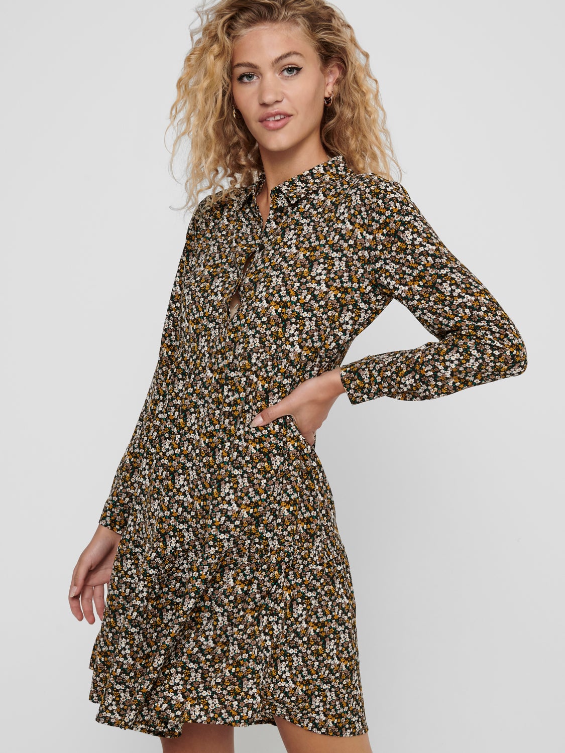 Mini dress with print