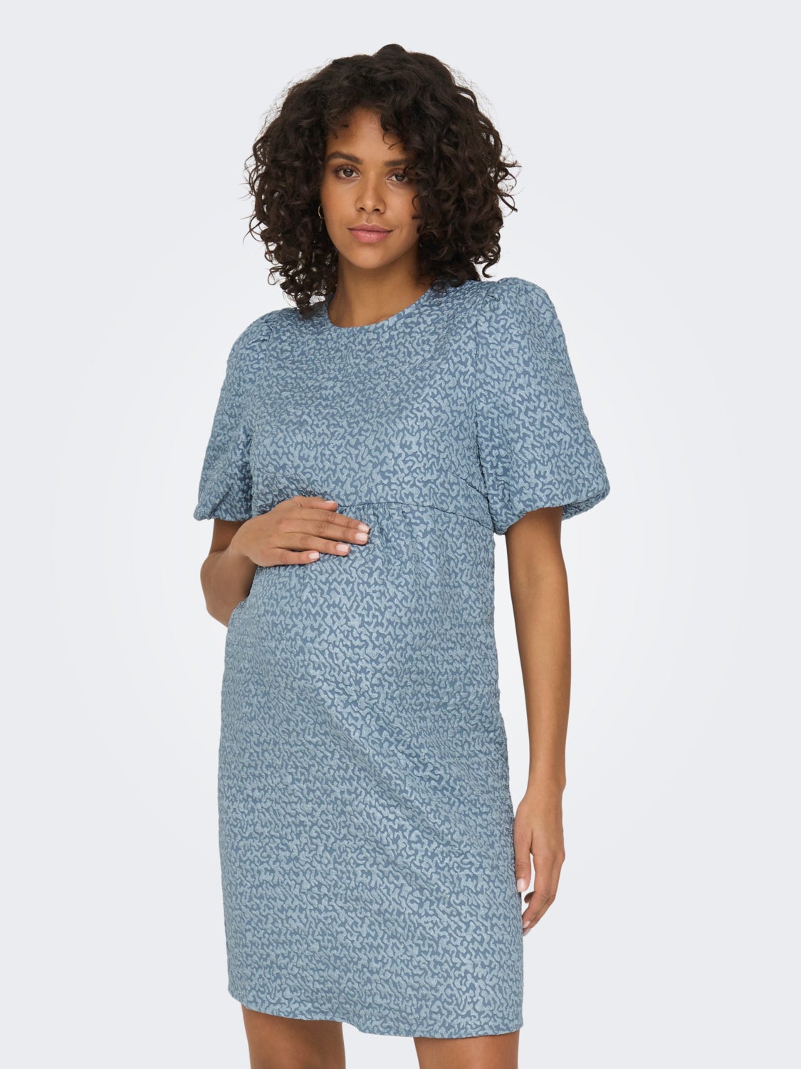 Mama puff sleeve dress