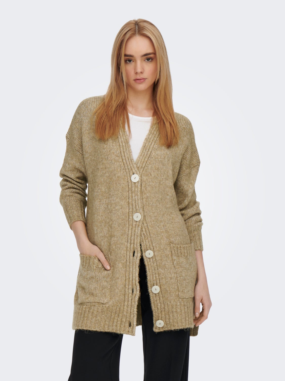 Long button Knitted Cardigan