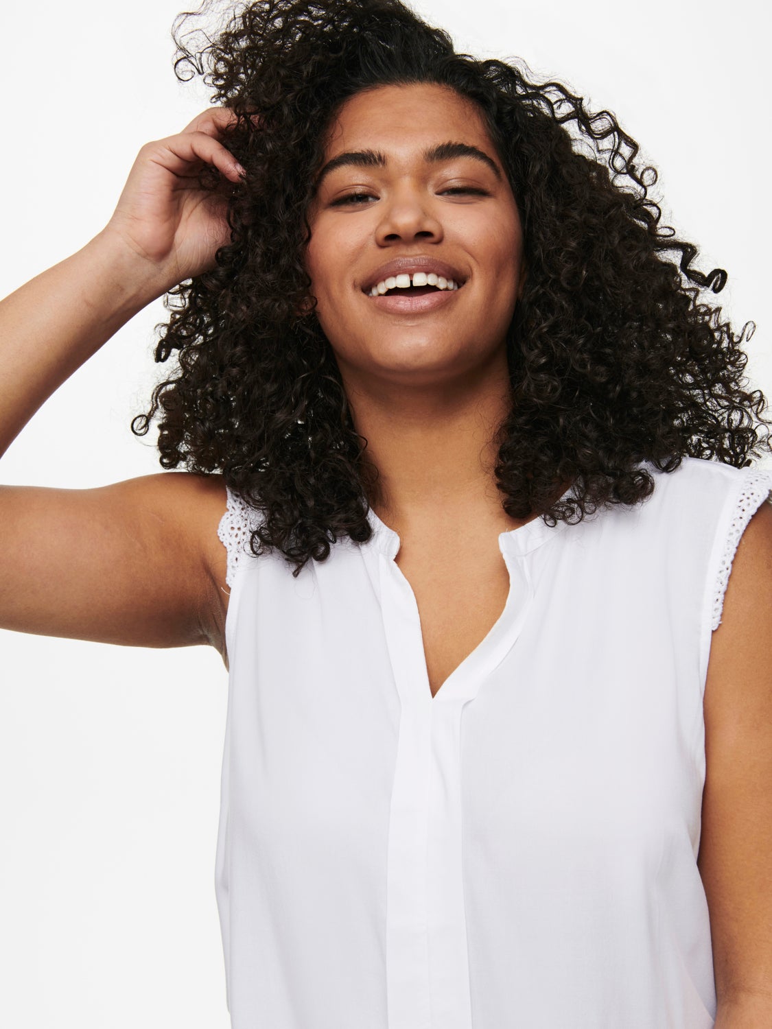 Curvy loose Sleeveless Top