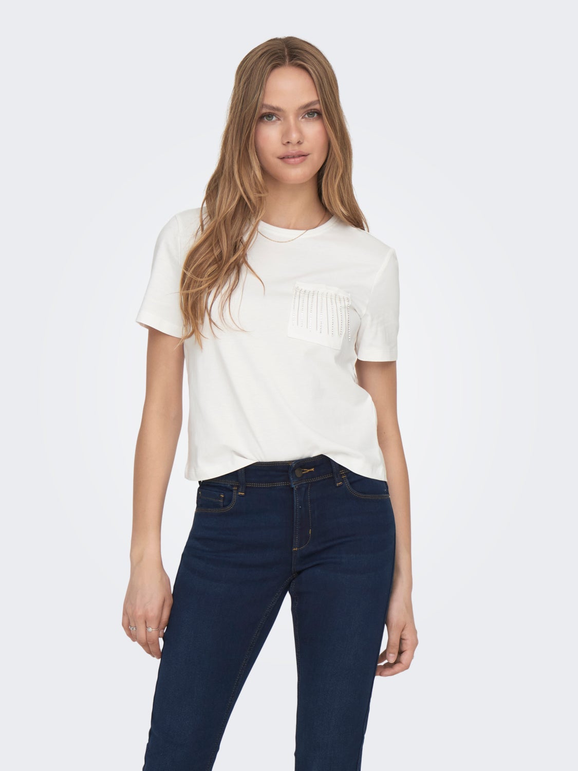 cropped o-neck top