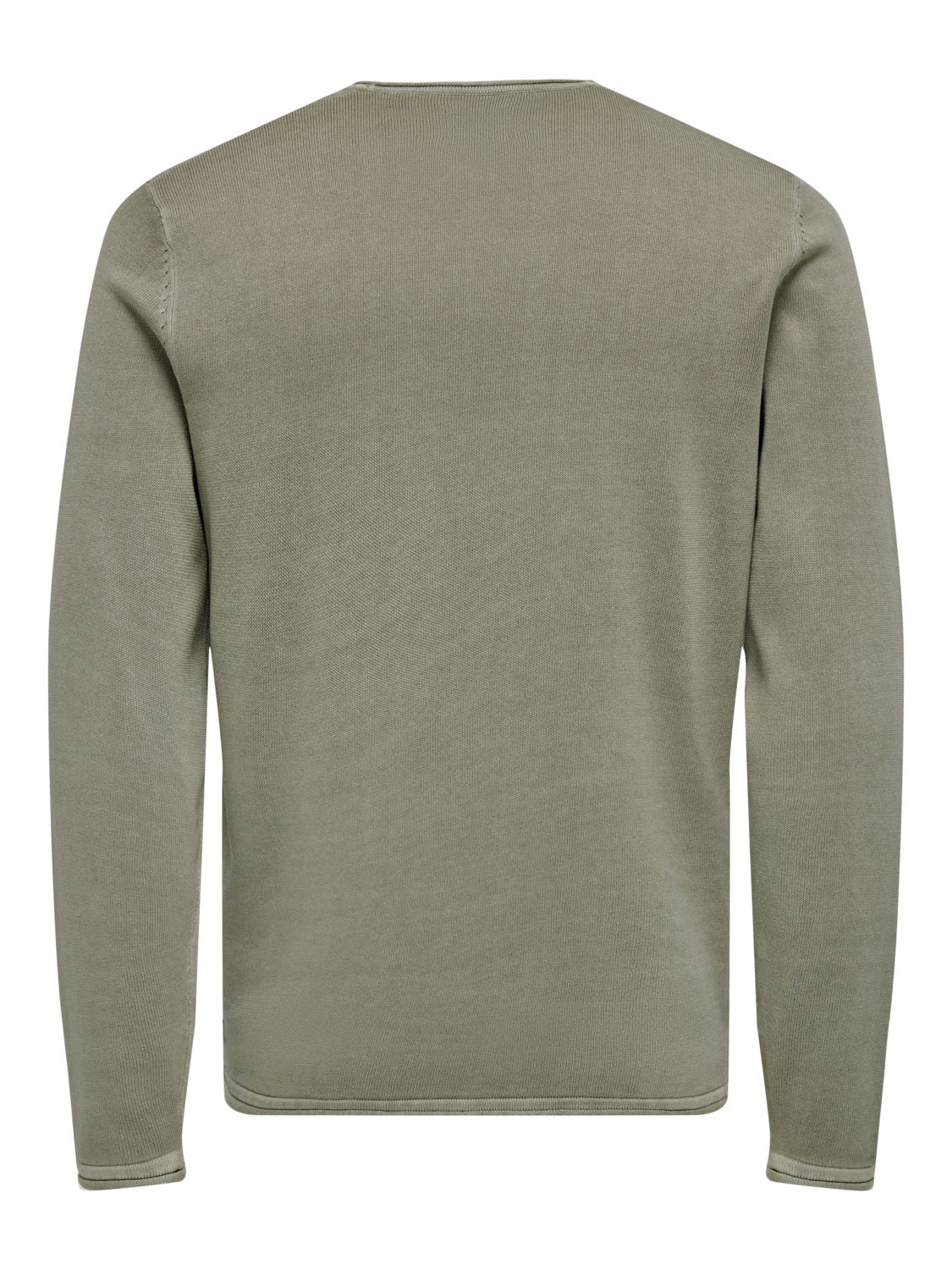 Crew neck knitted pullover