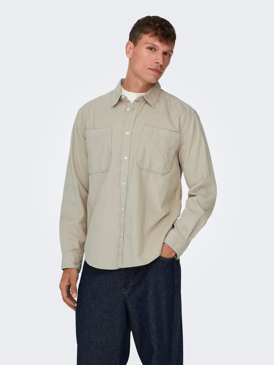 Solid colored Corduroy shirt