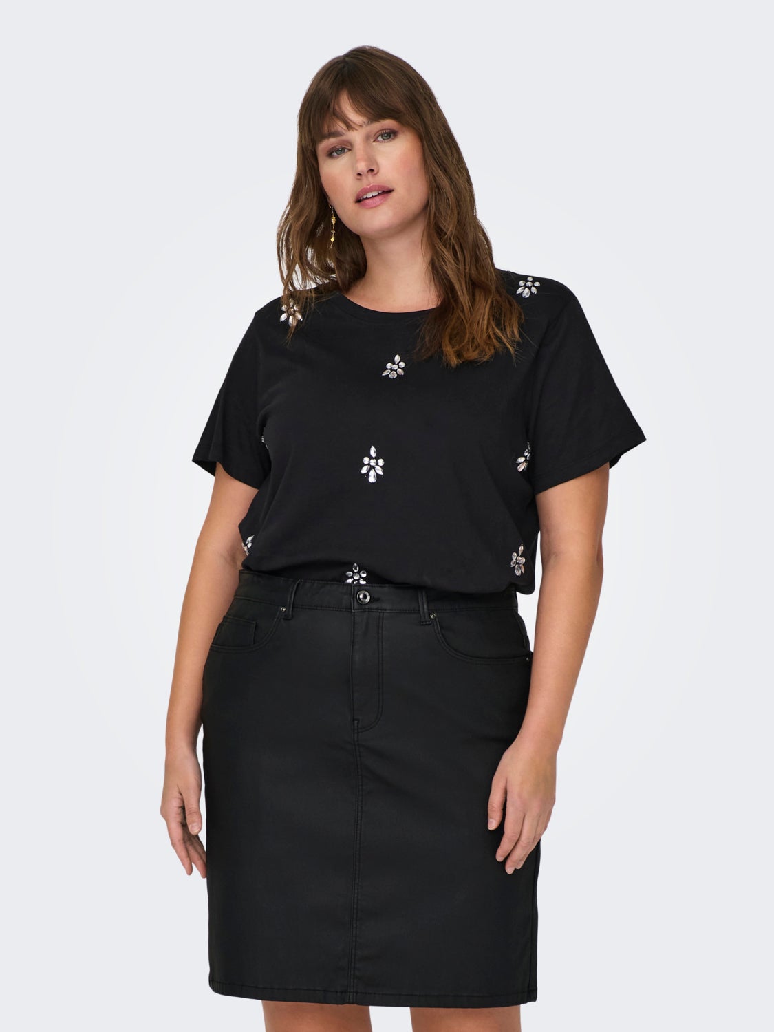 curvy o-neck t-shirt