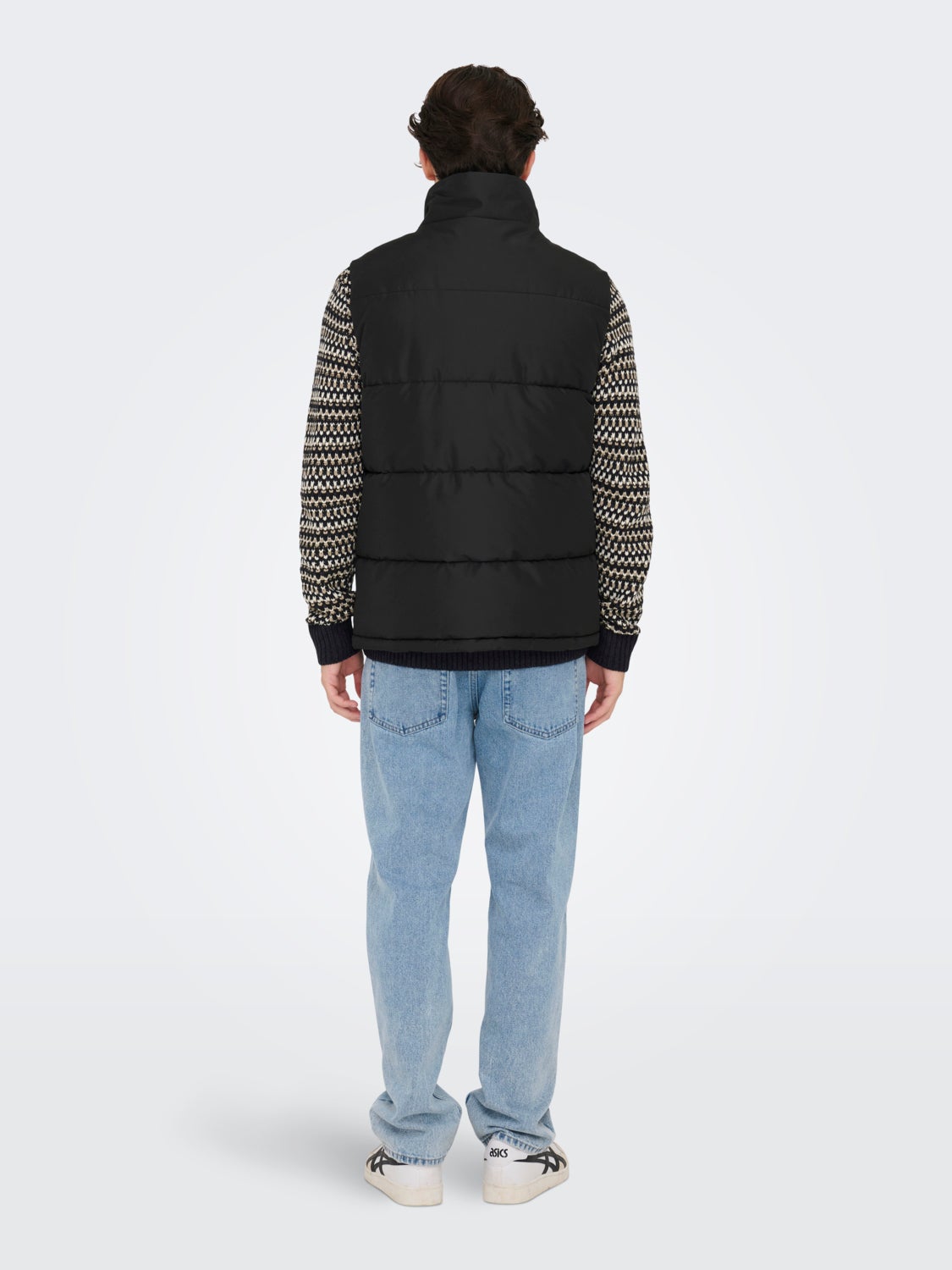 High neck puffer gilet