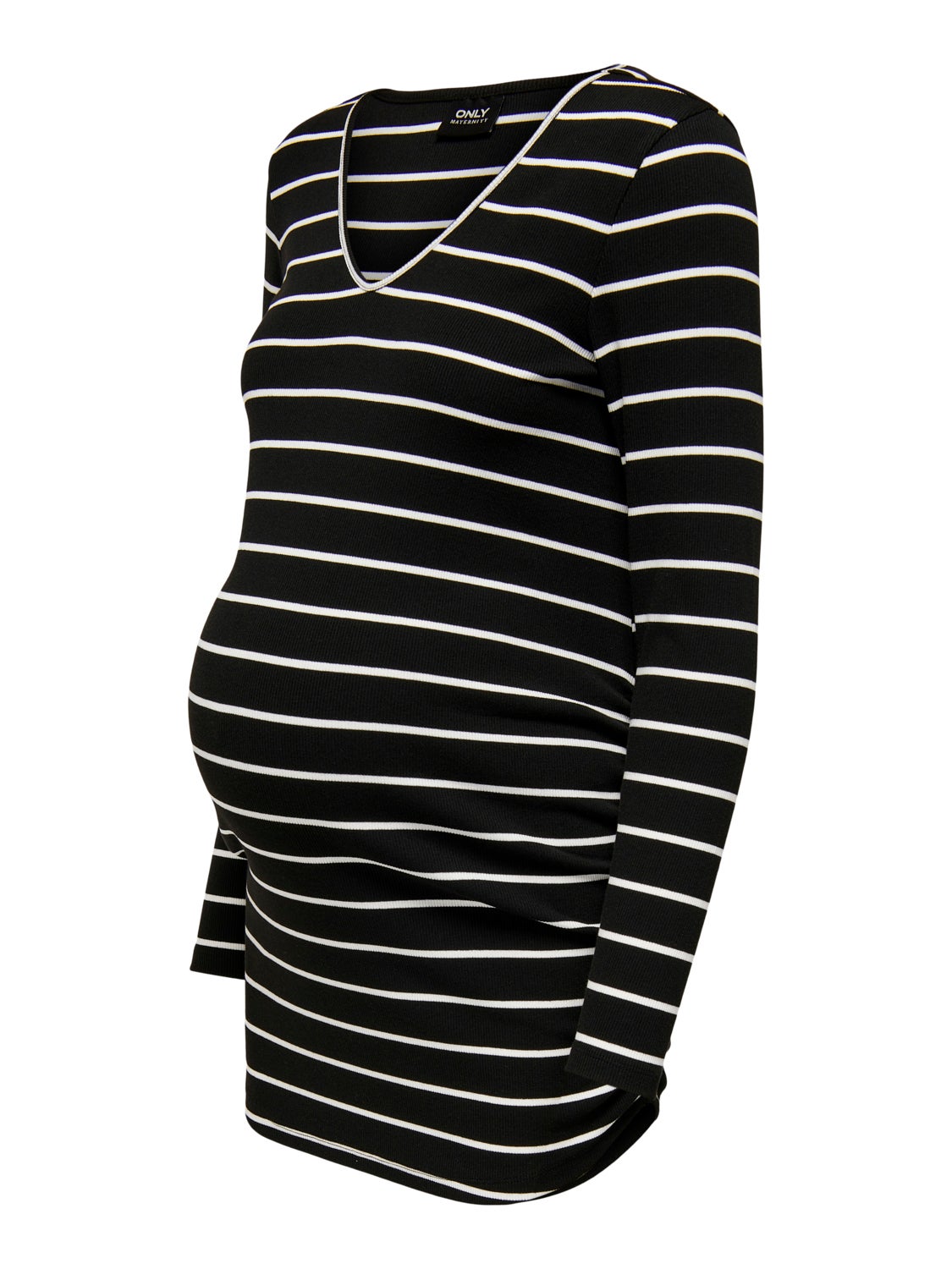 mama v-neck top with long sleeves