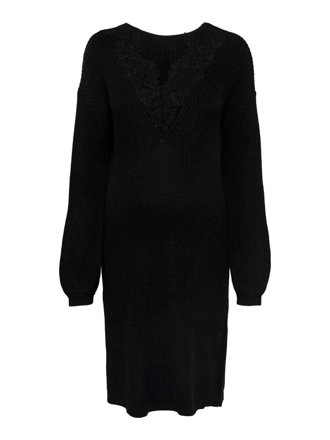 Mama lace detail Knitted Dress