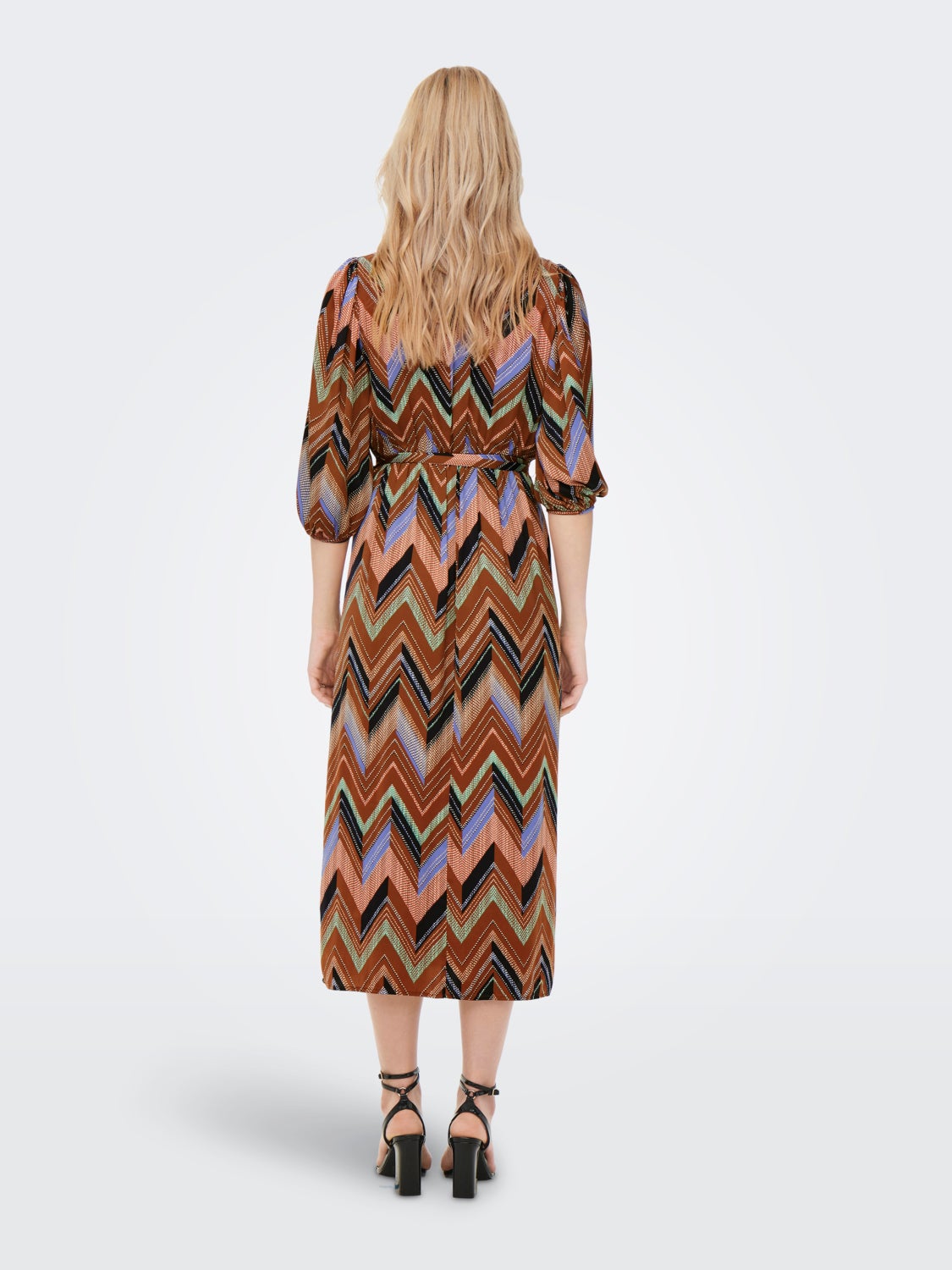 Long 3/4 sleeved Wrap dress