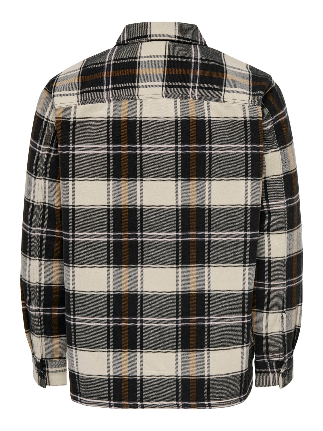 Loose Fit Checked twill overshirt