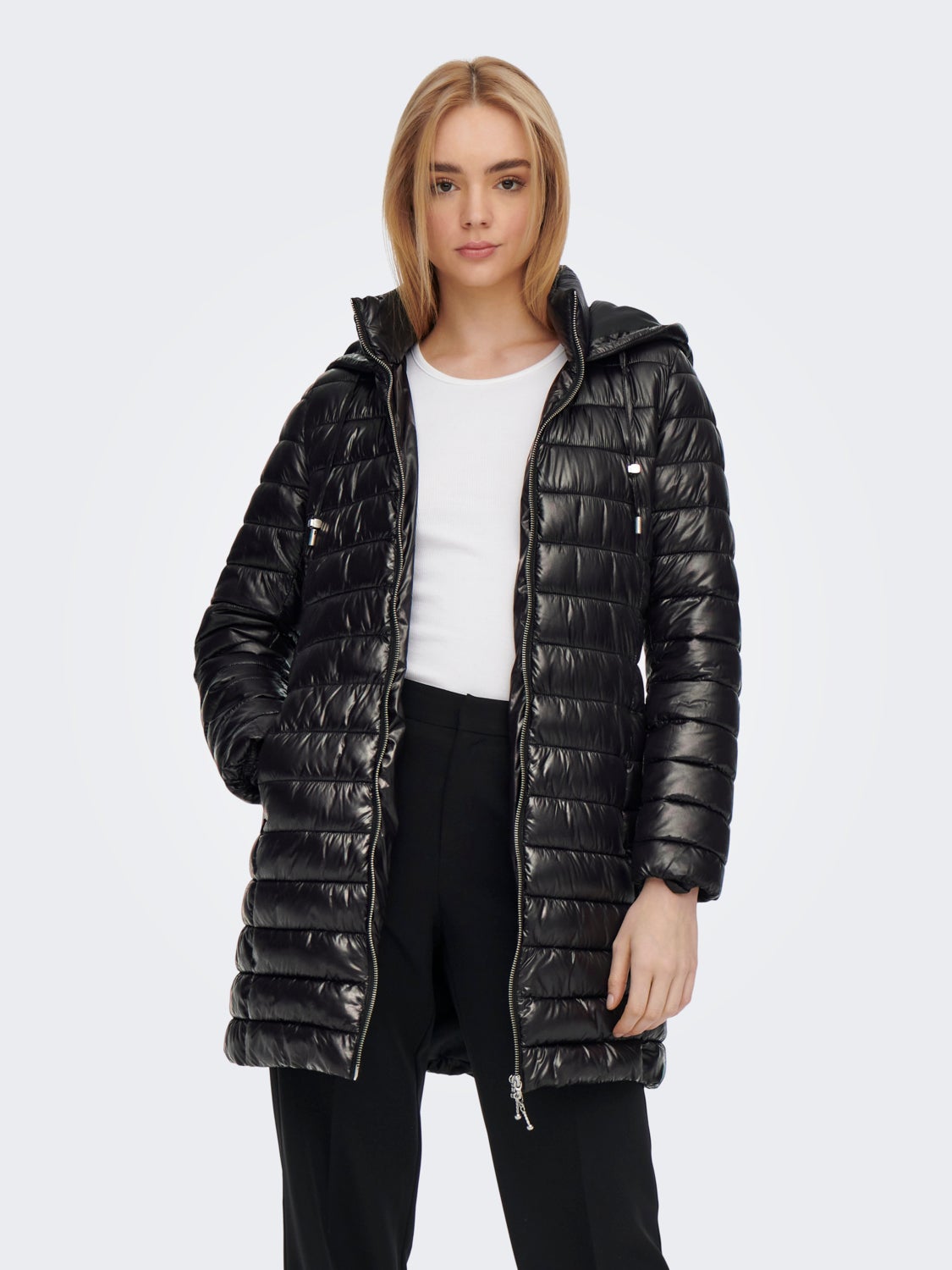 Hood Quilted Jacket