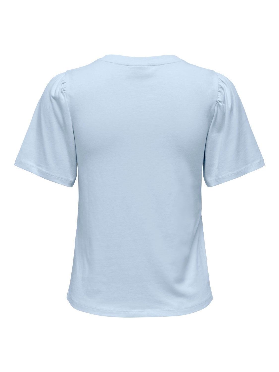 O-neck top with anglaise chest pocket