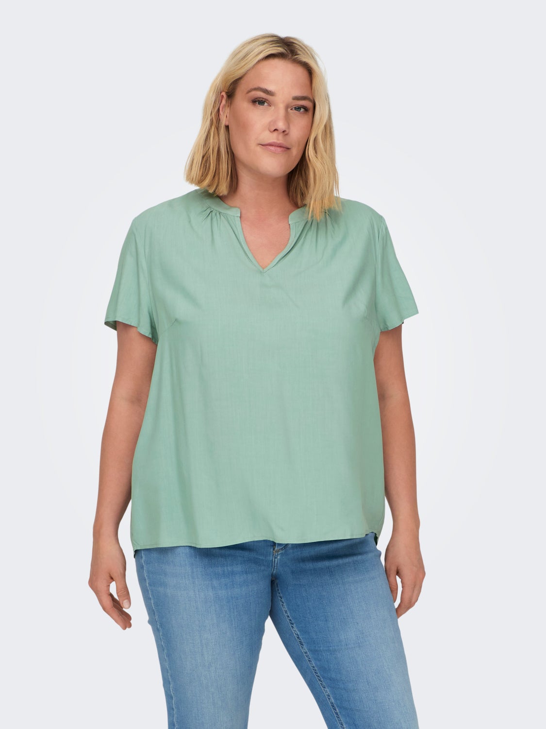 Curvy cap sleeved Top