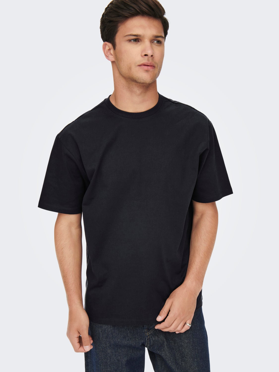 Oversized o-hals t-shirt