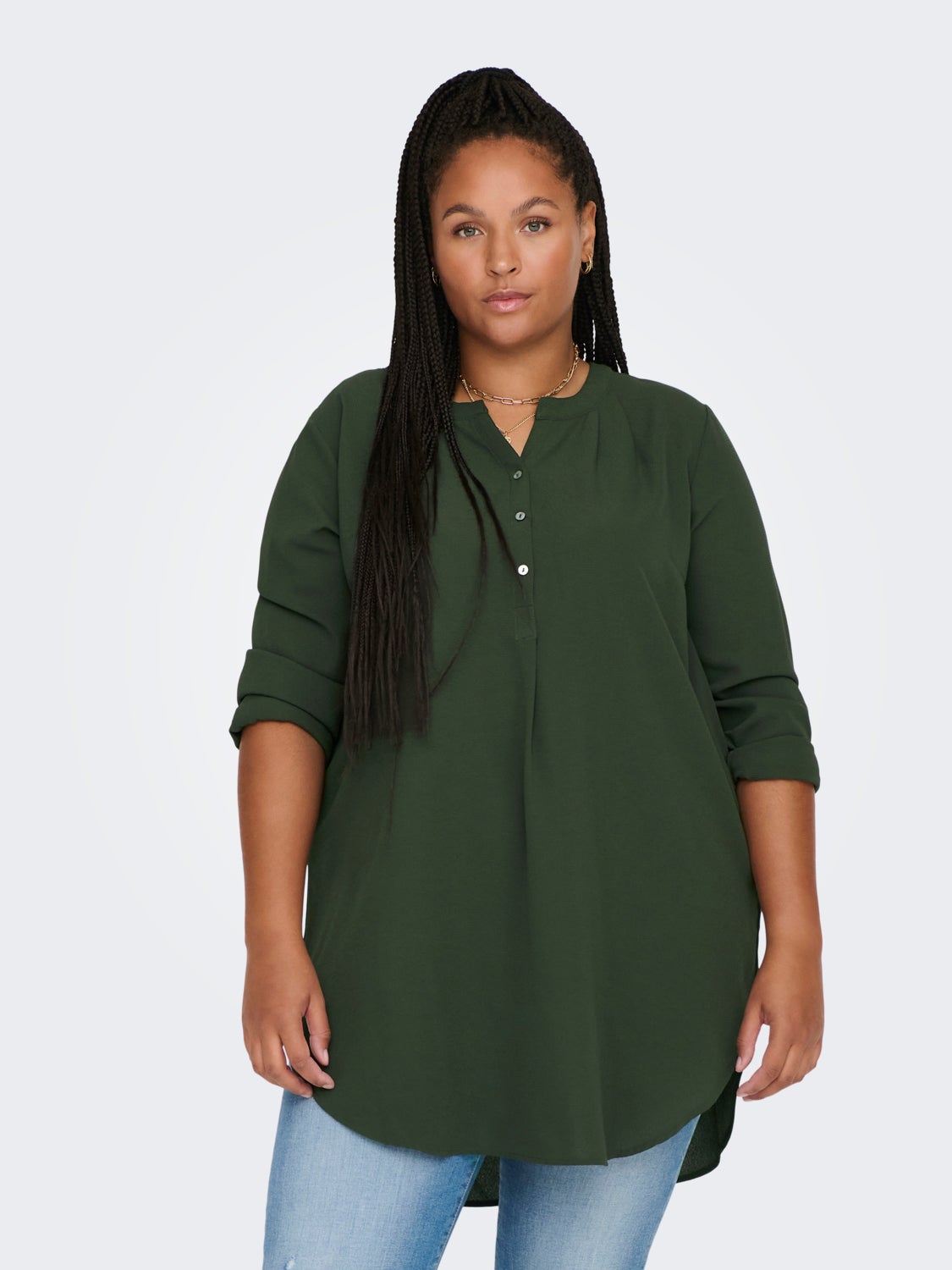Curvy tunic shirt