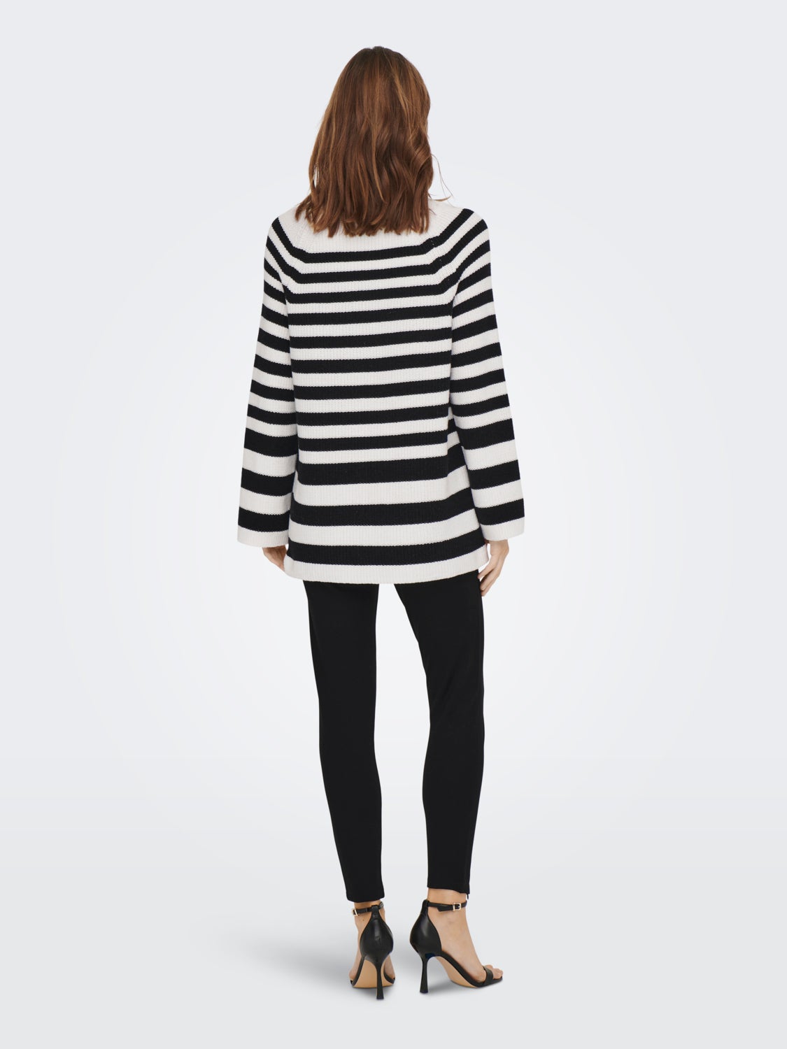 Striped knitted pullover