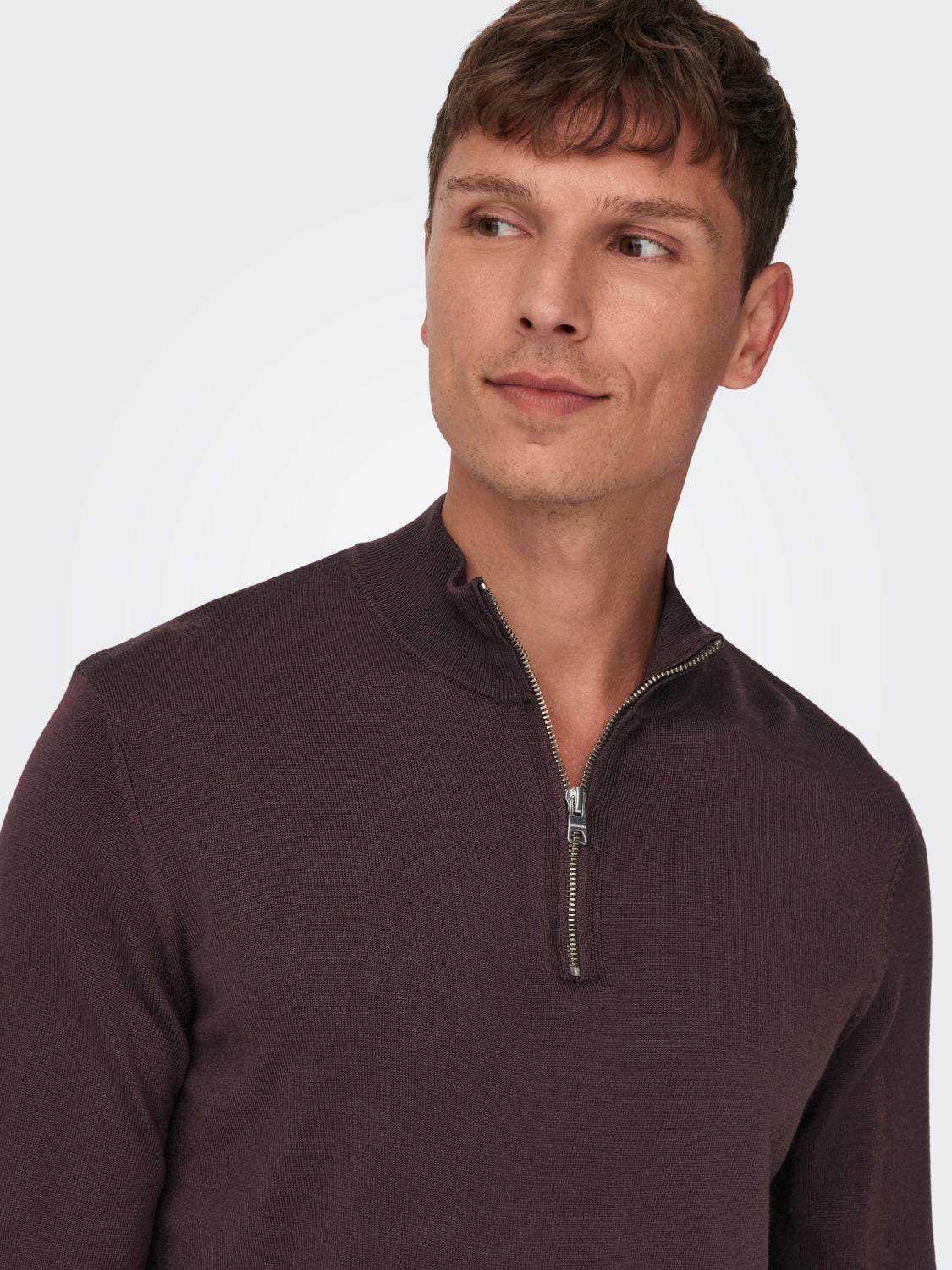 High neck knitted Pullover