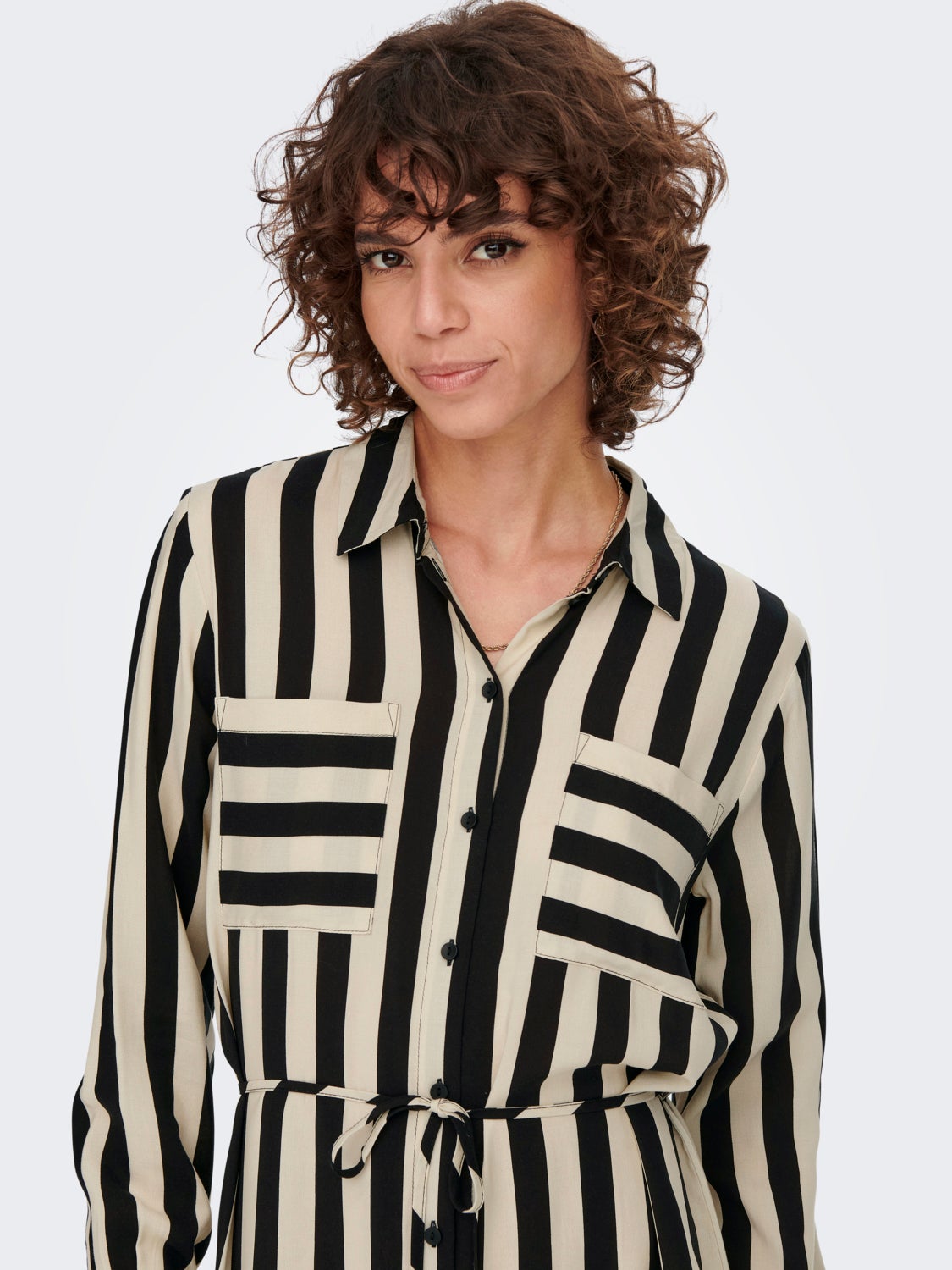 mini striped Shirt dress