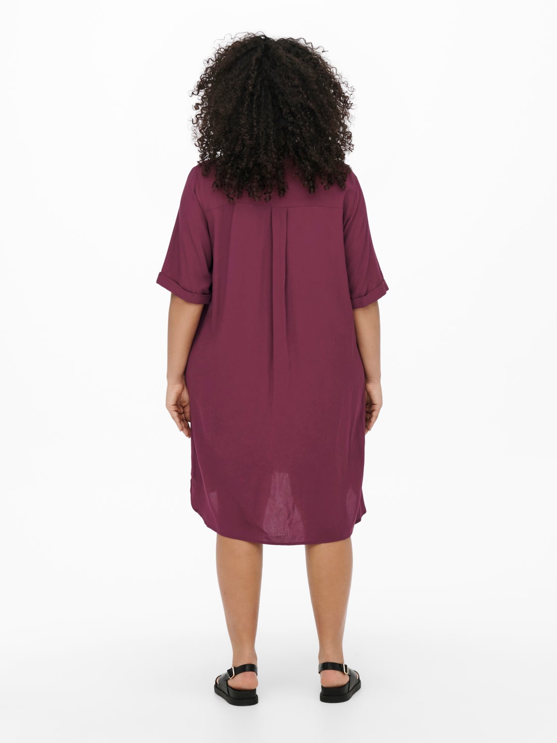 Curvy viscose Shirt Dress