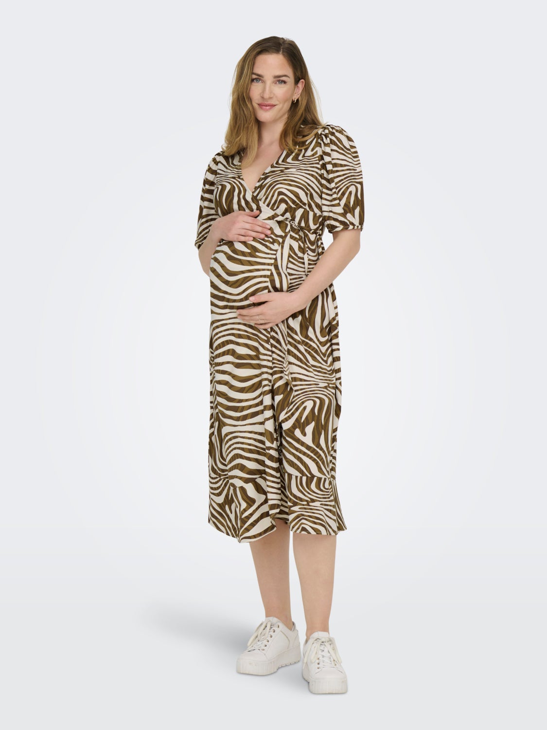 Mama midi wrap dress