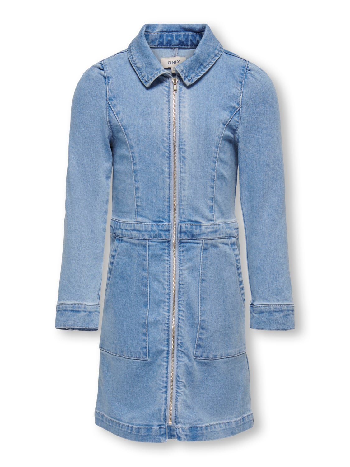 Zip denim dress