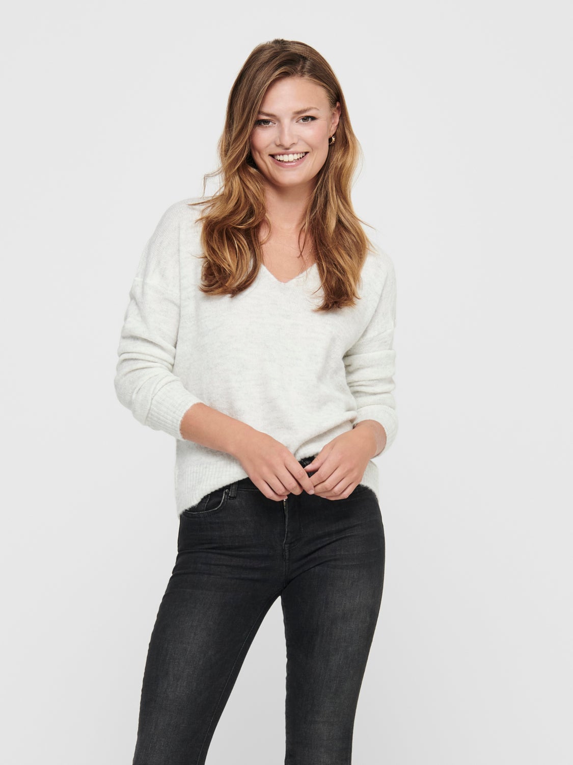 V-neck Knitted Pullover