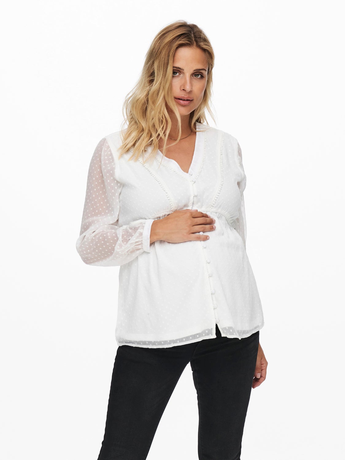 Mama v-neck top