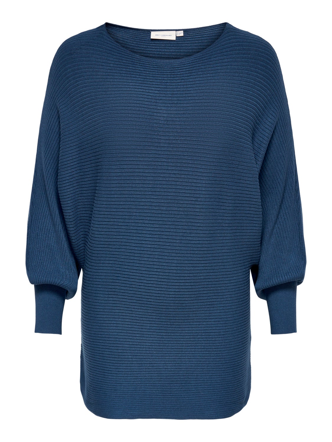 Curvy rib structured Knitted Pullover