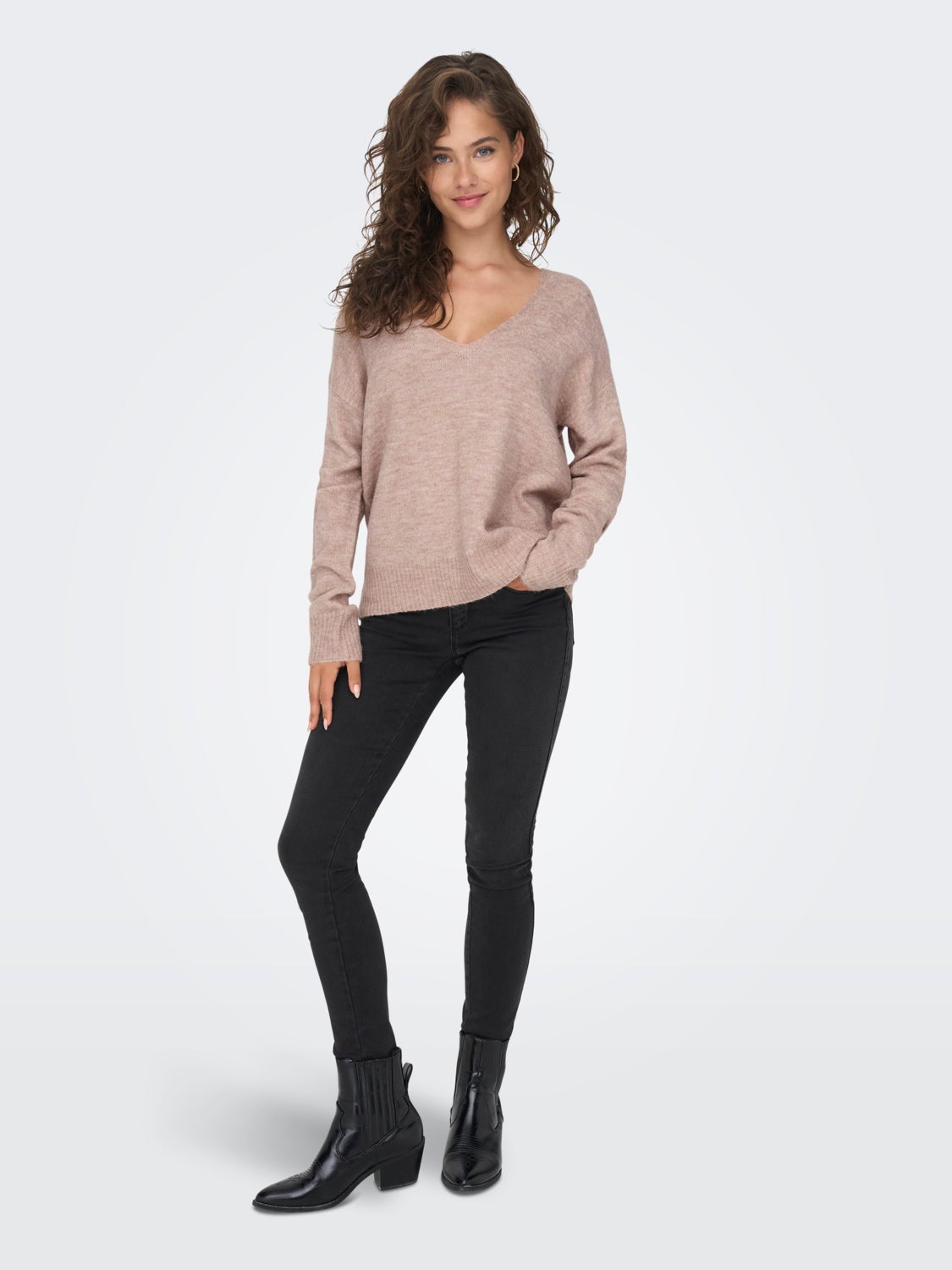 V-neck Knitted Pullover
