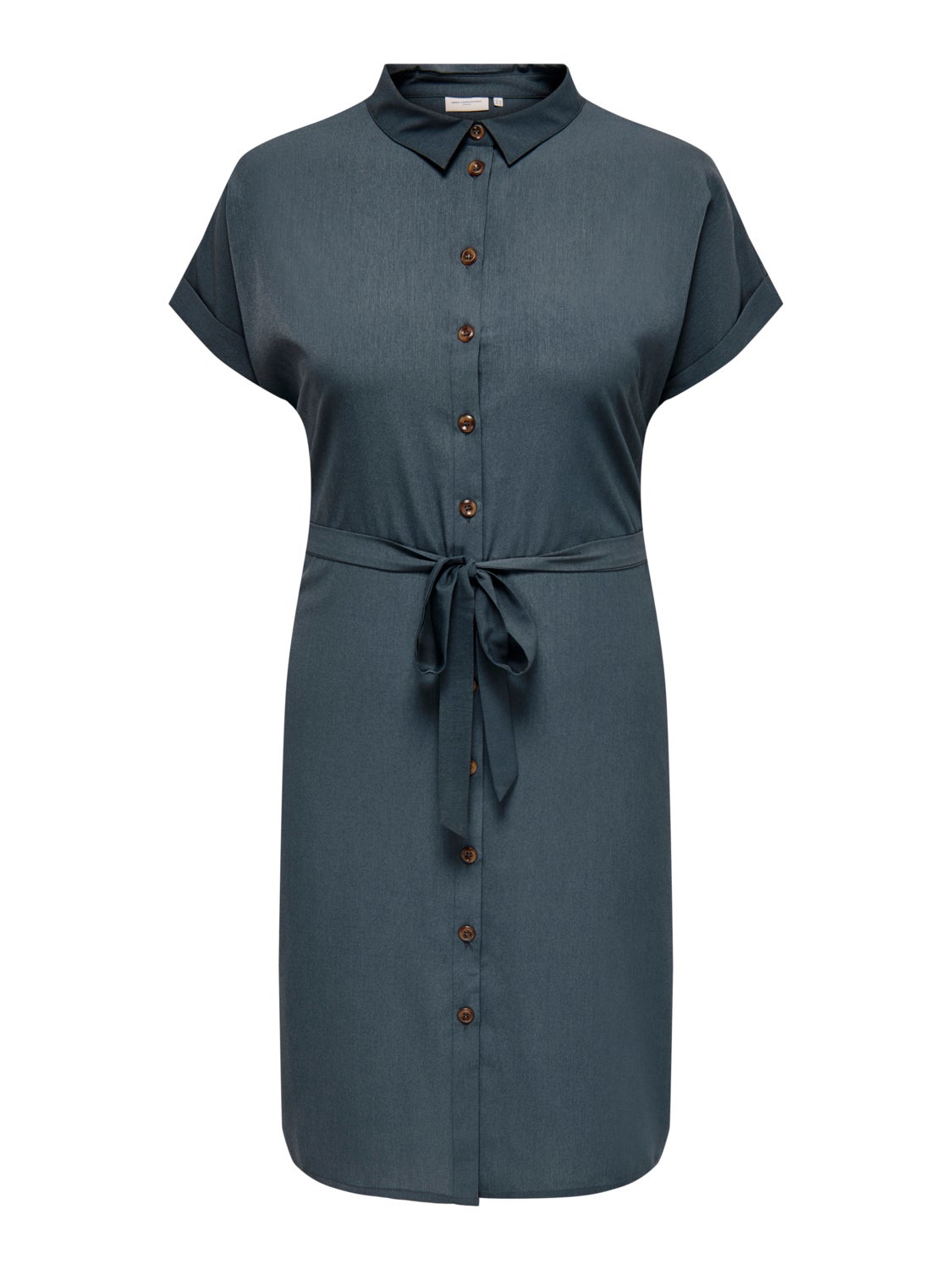 Curvy tie belt Shirt dress