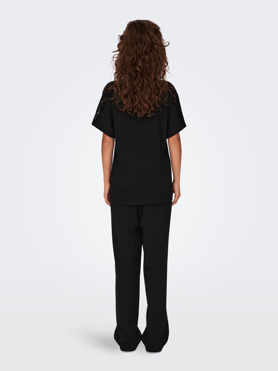 v-neck top with lace