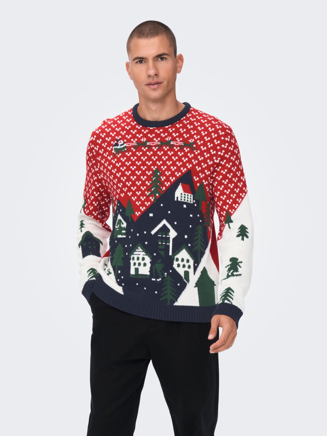 Christmas knitted pullover