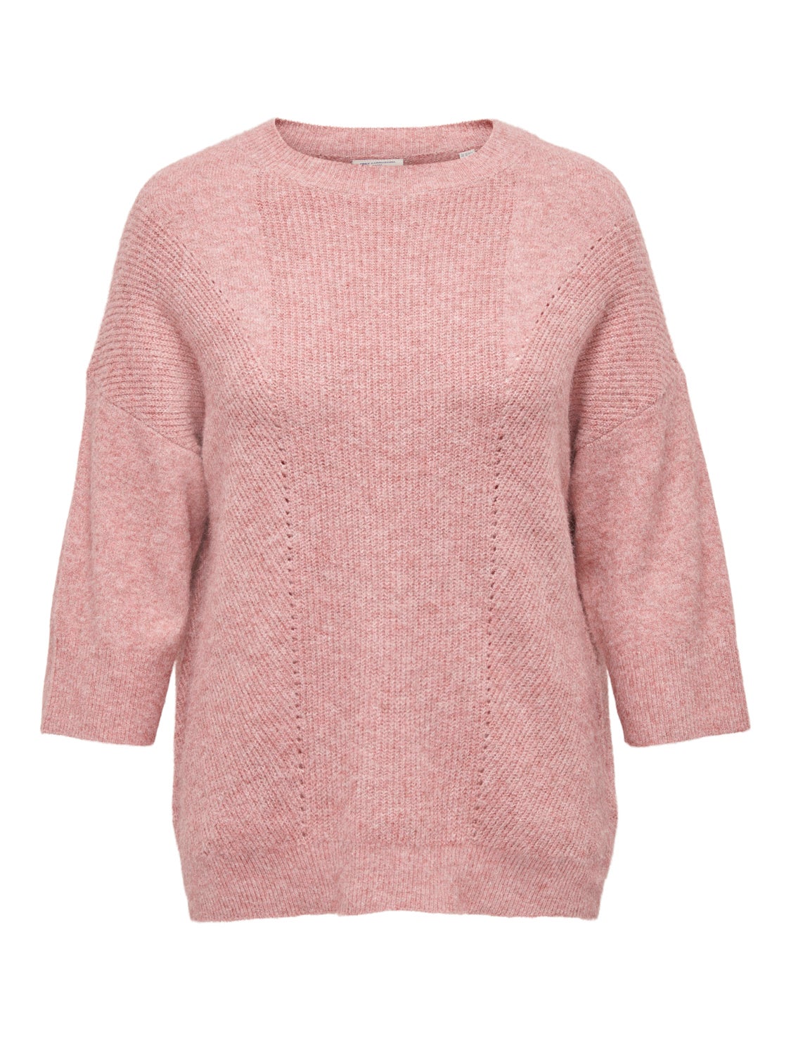 Curvy 3/4 sleeved Knitted Pullover