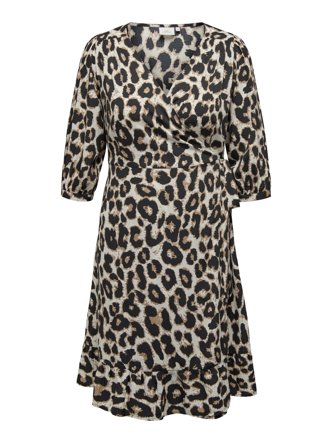 Curvy midi wrap dress