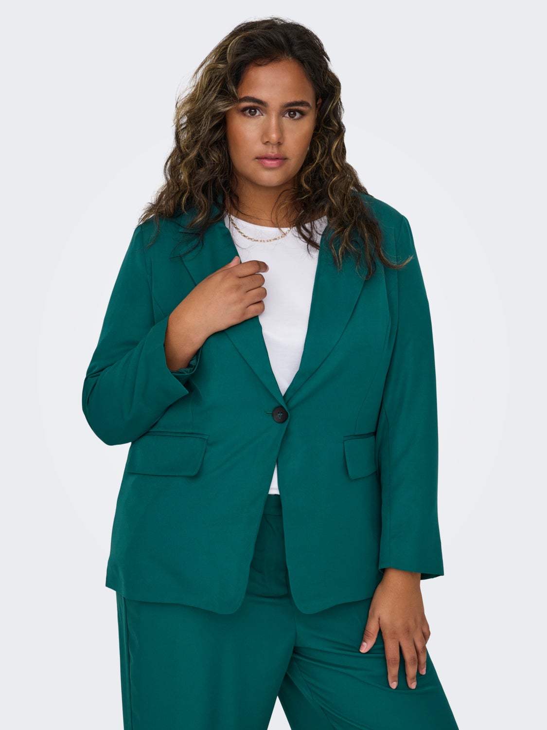 Curvy oversized fit blazer