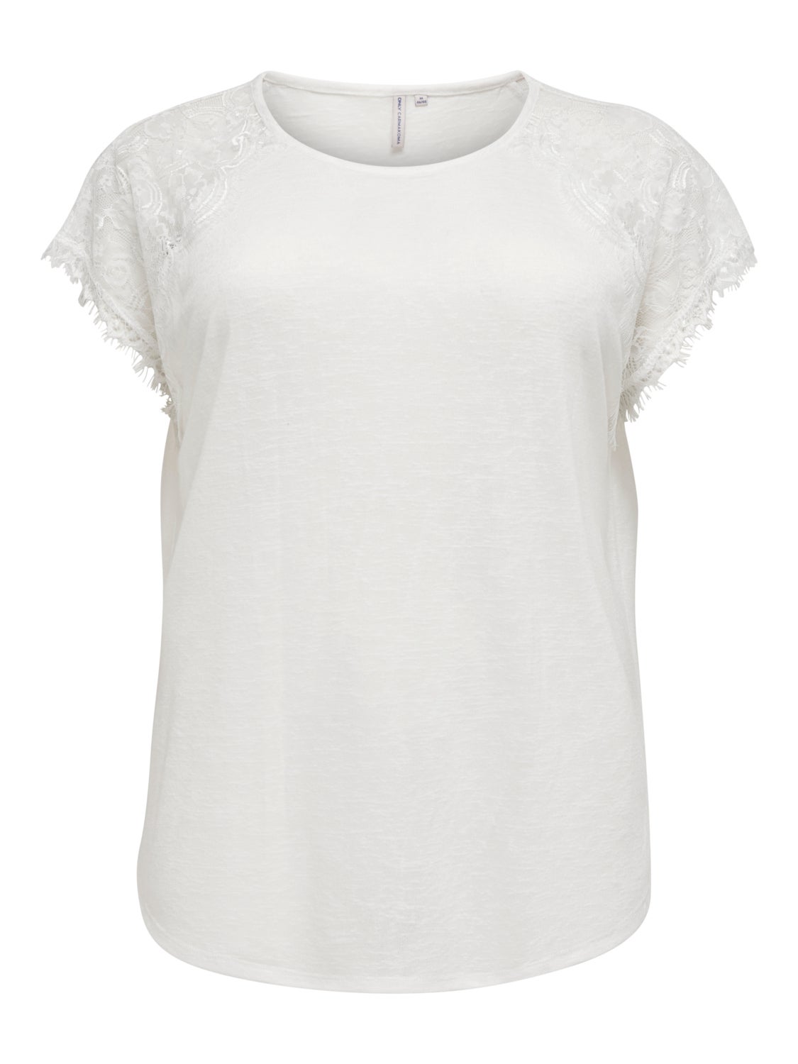Curvy lace detail Top