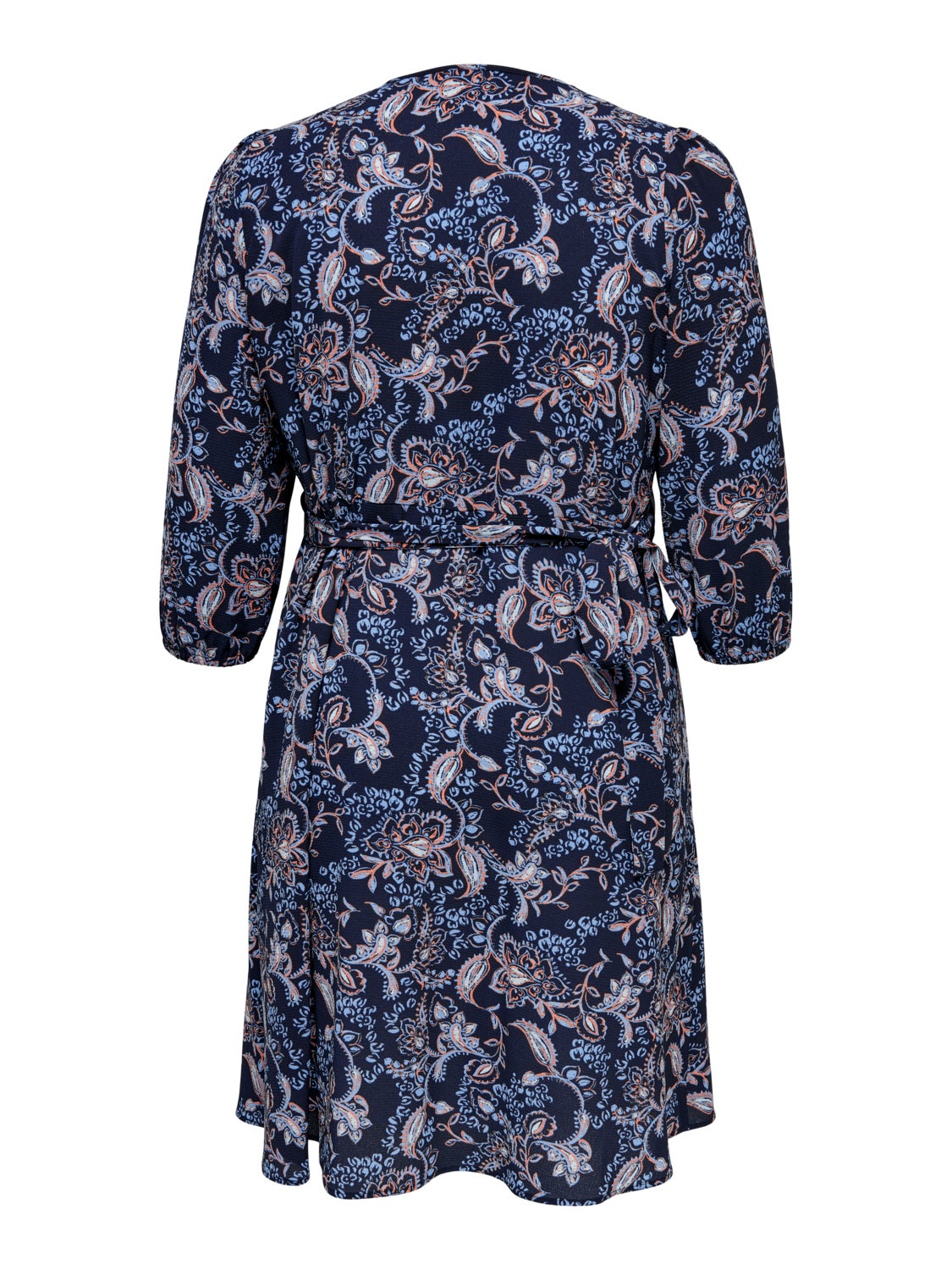 Curvy 3/4 sleeve Wrap dress