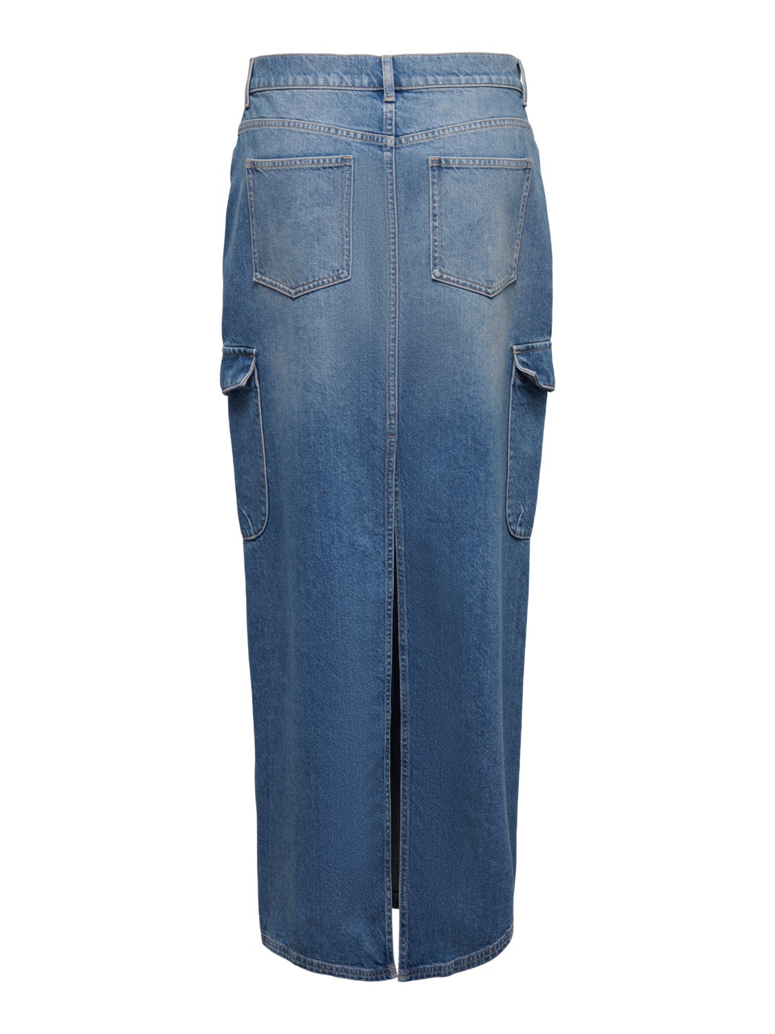 Maxi Cargo Denim Skirt