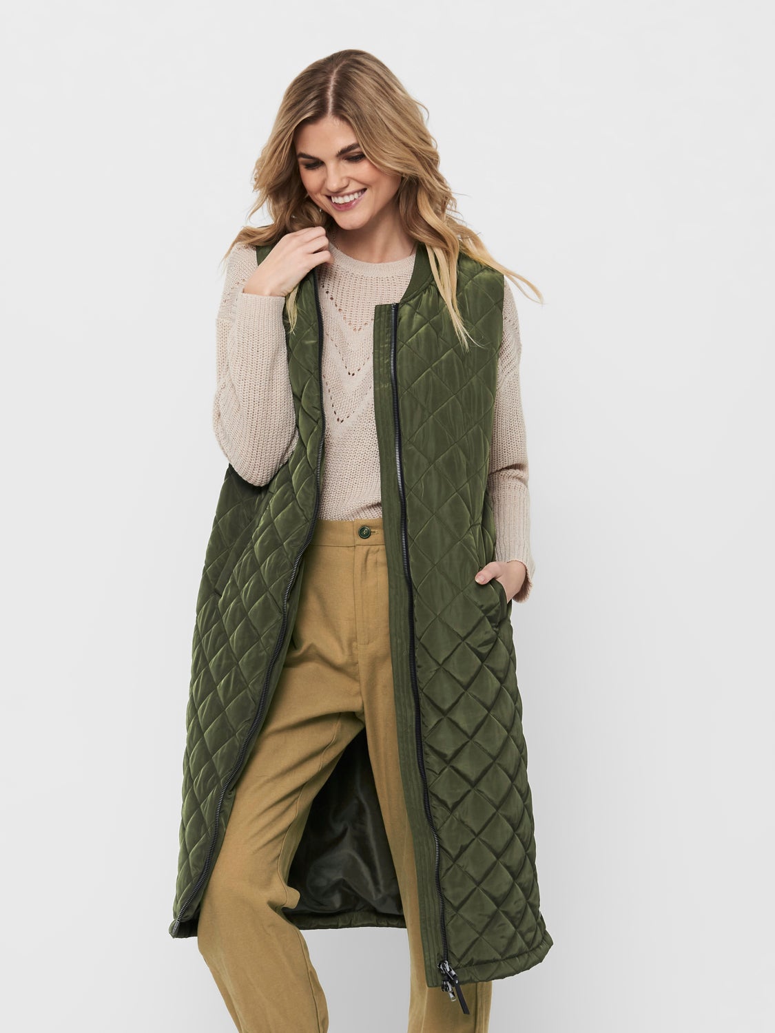 Long quilted Waistcoat