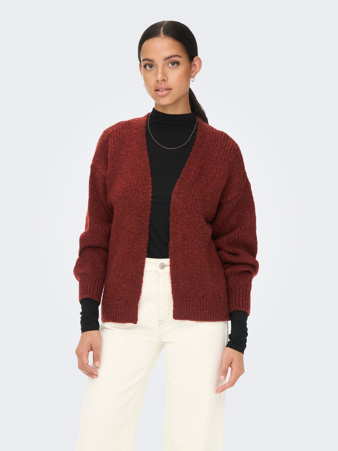 Solid colored Knitted Cardigan