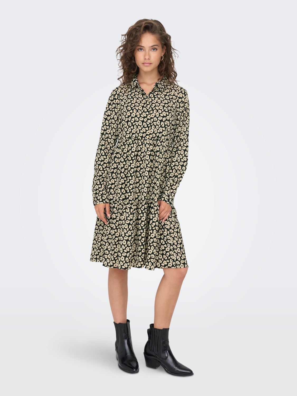 Mini dress with print