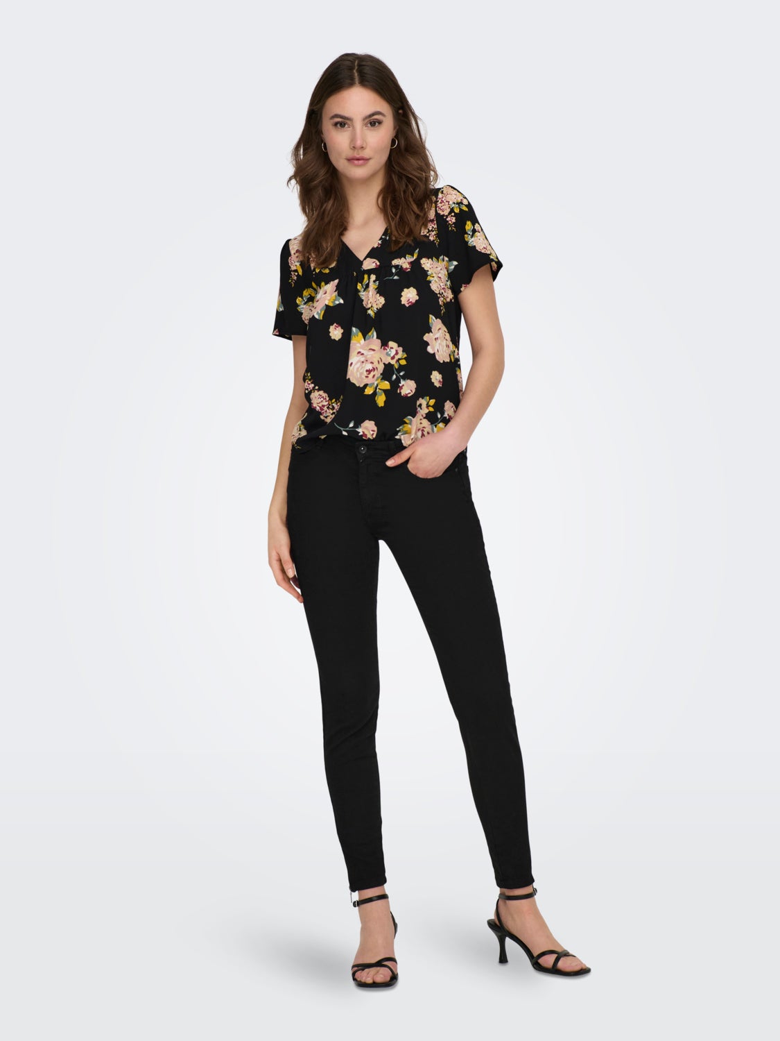 Regular Fit V-Neck Top