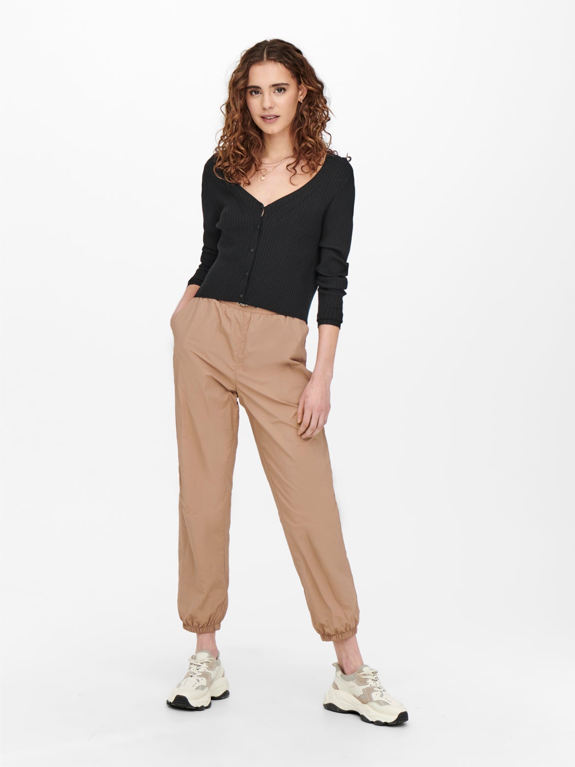 Fitted V-neck Knitted Cardigan