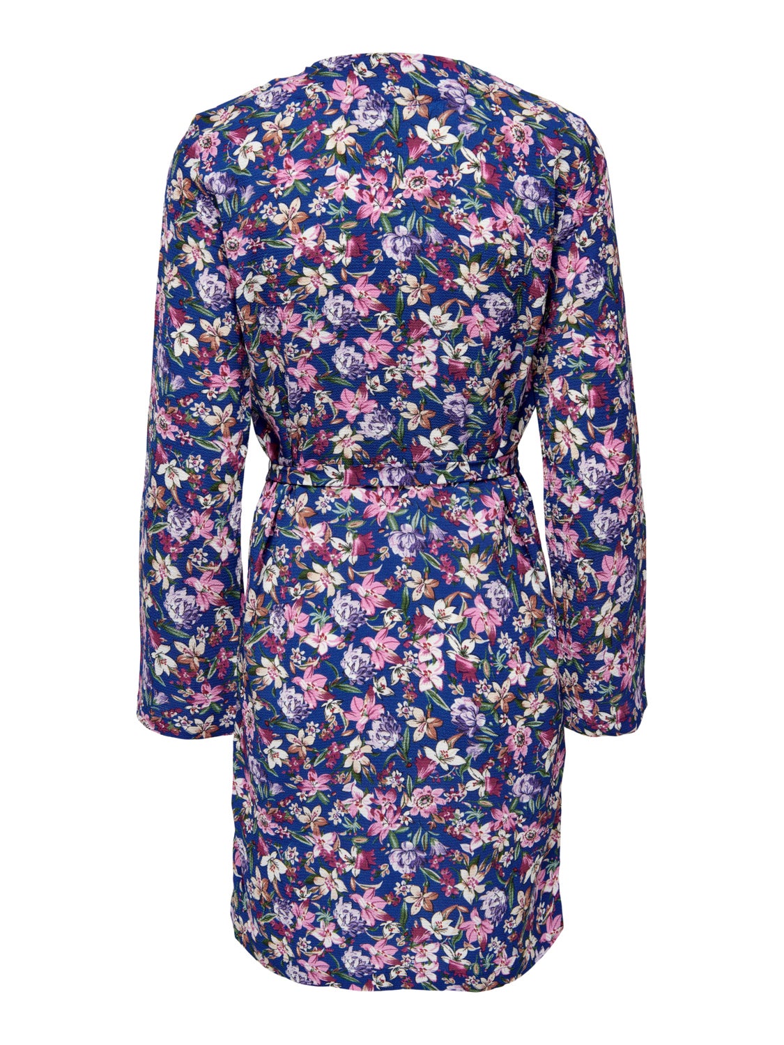 mini v-neck dress with print