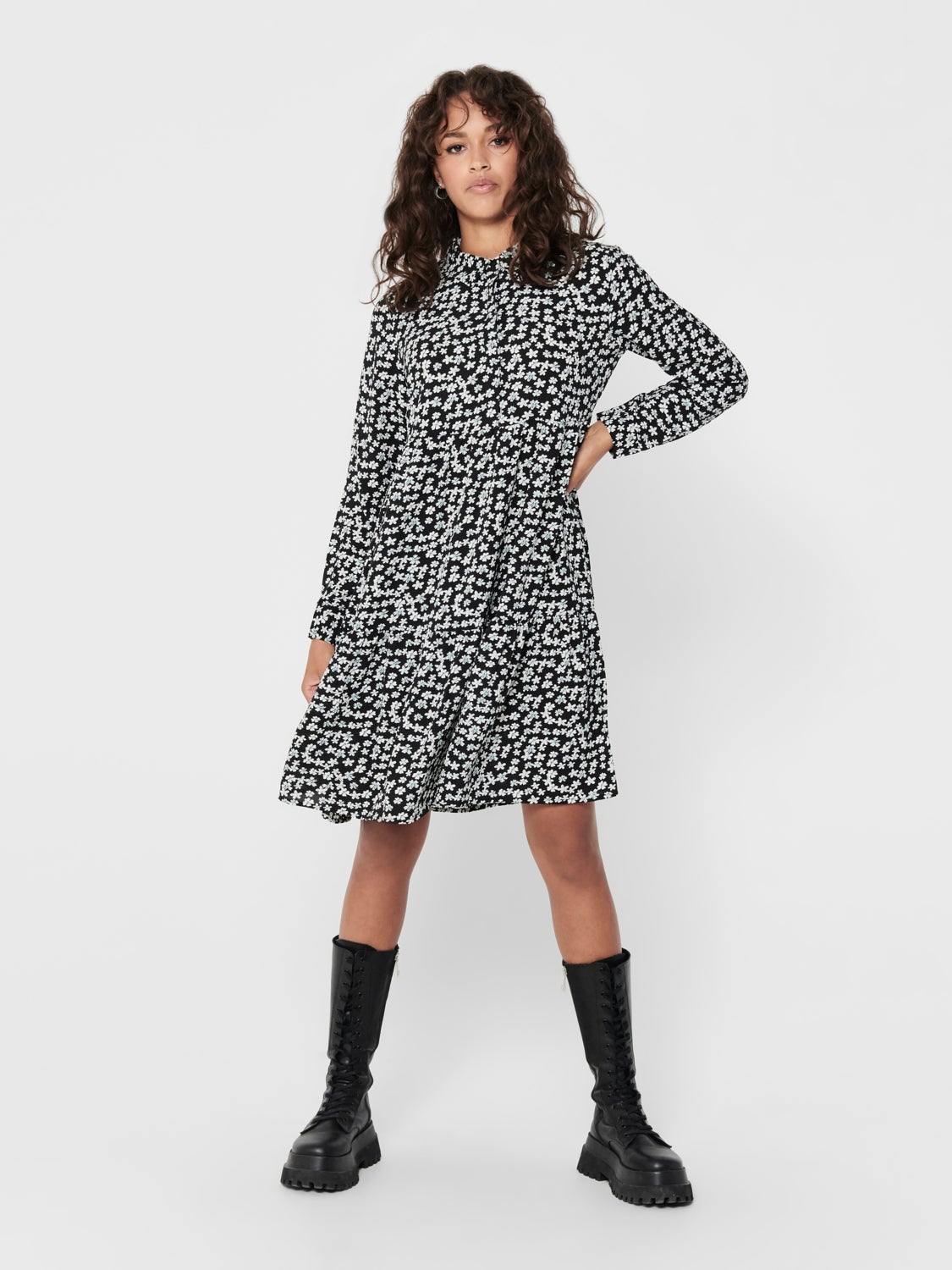 Mini dress with print