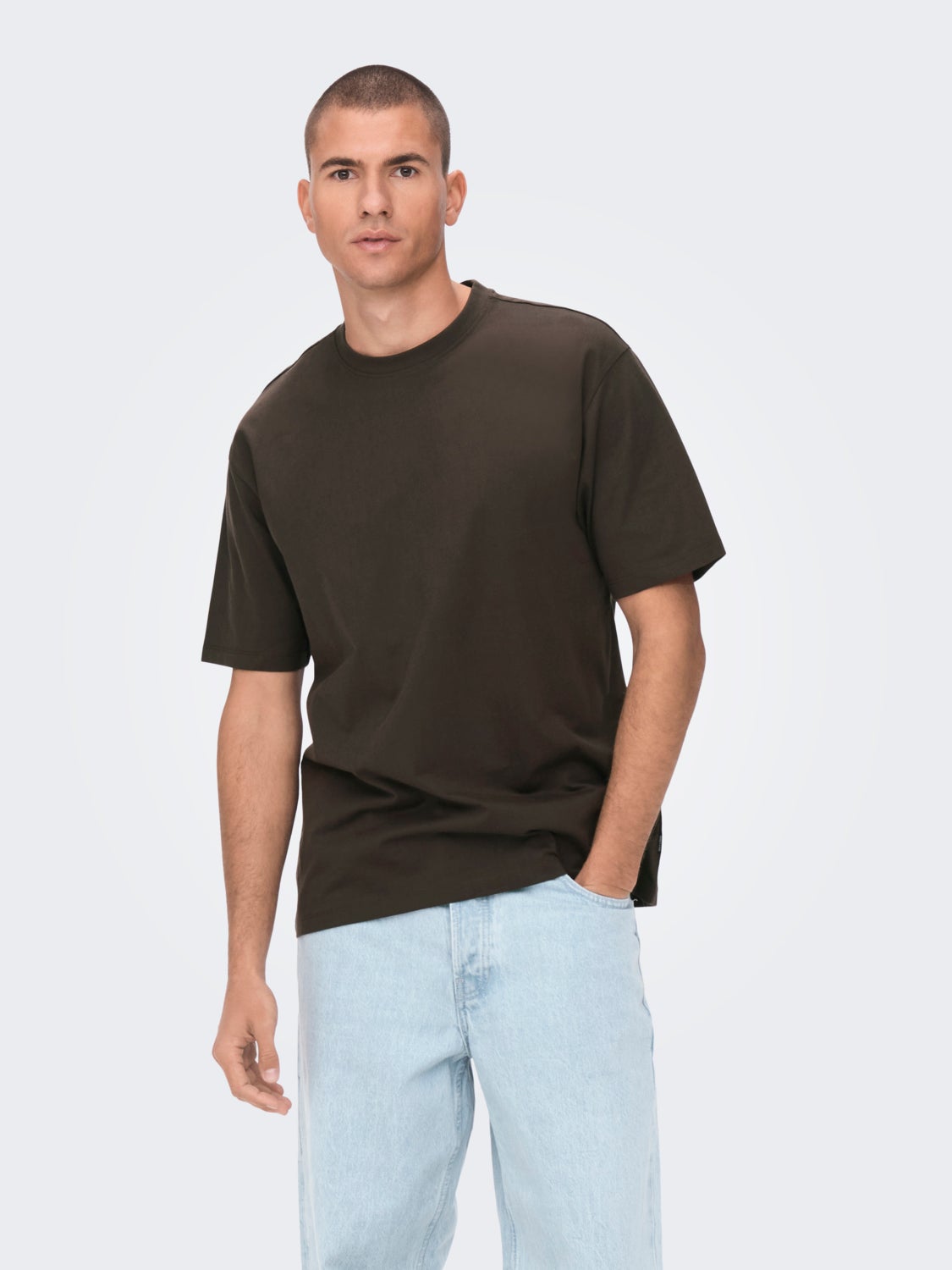 Oversized o-hals t-shirt