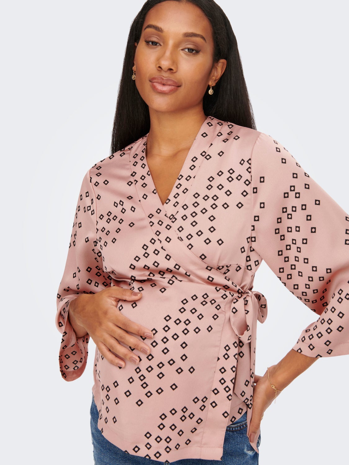 Mama 3/4 sleeved kimono Top