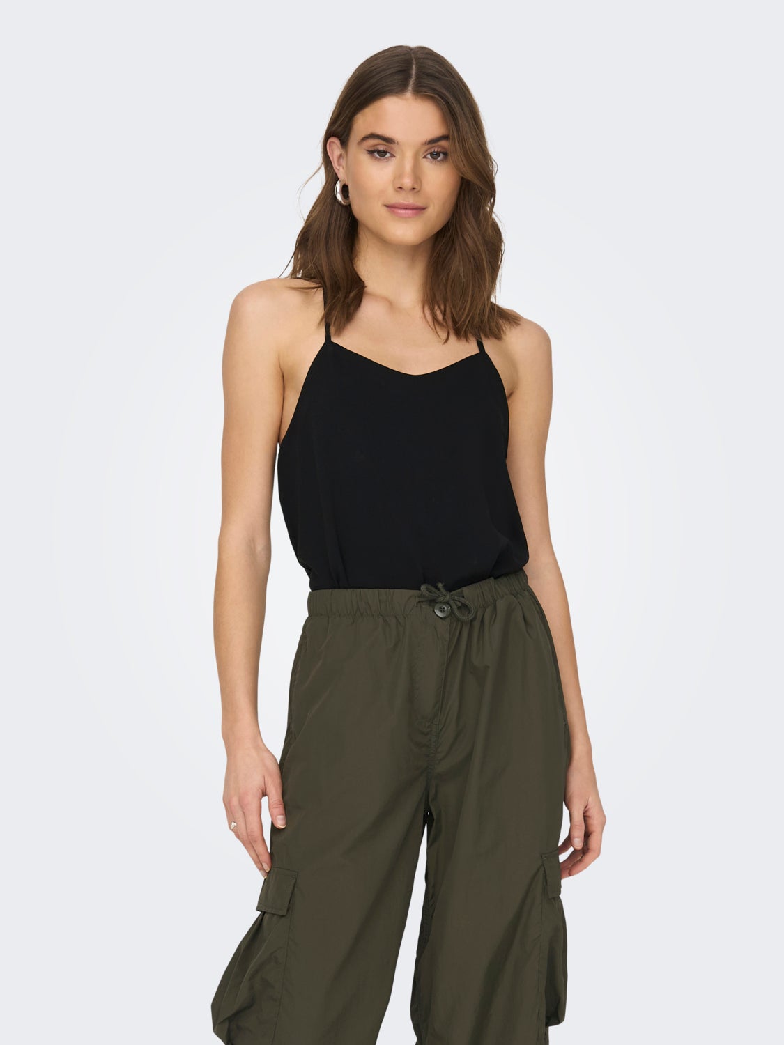 Regular Fit U-Neck Top