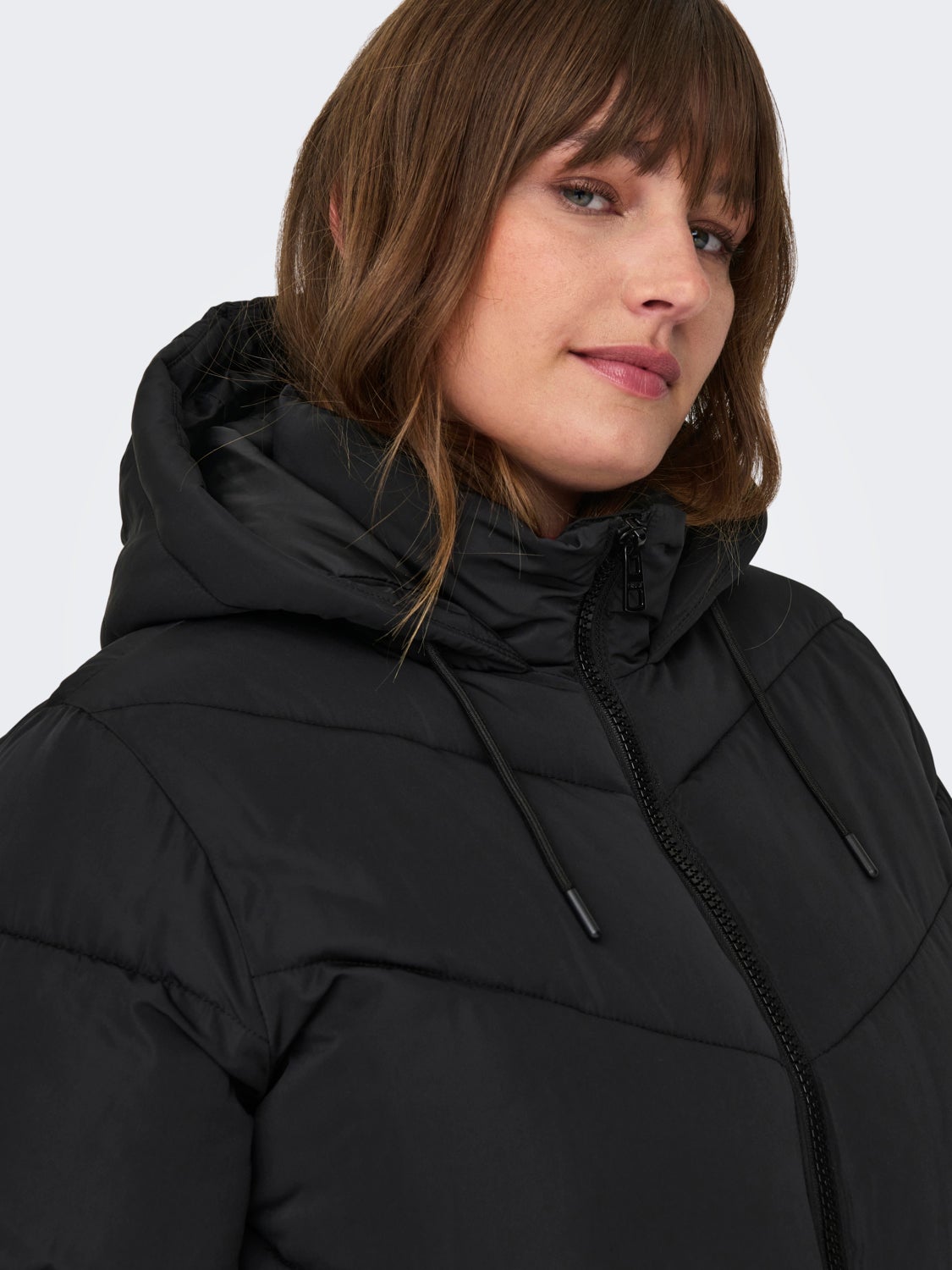 curvy Puffer jacket with hood
